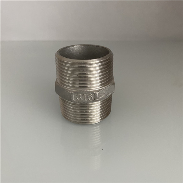 SS Threaded Pipe Fittings Hex Nipple