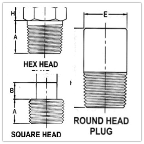 pipe plug dimensions