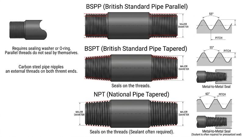 bsp vs npt thread