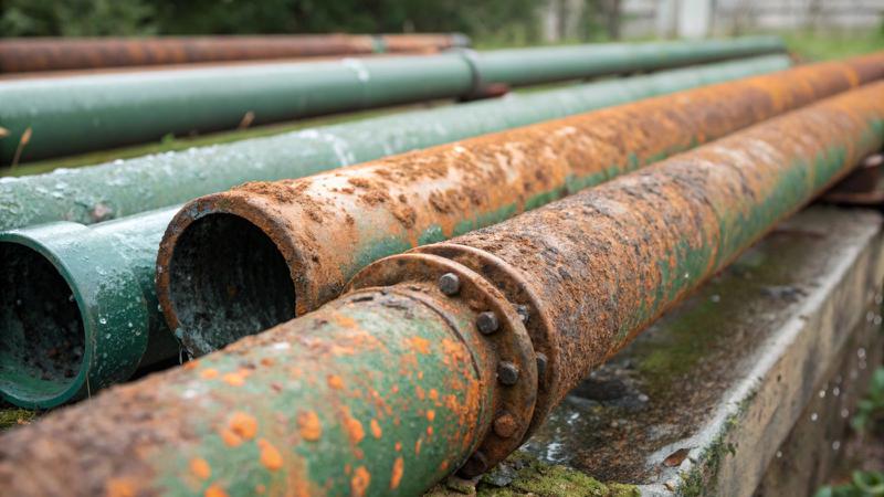 corroded pipes