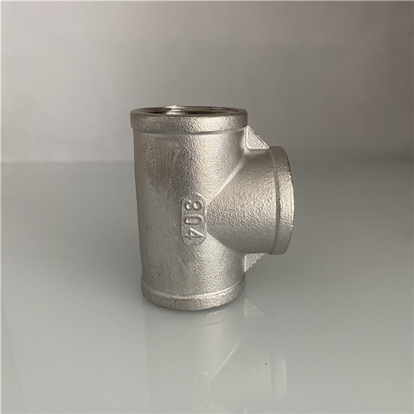 Stainless Steel Fittings Threaded Pipe Tee - Image 2