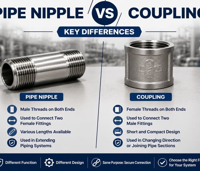 pipe coupling and nipple